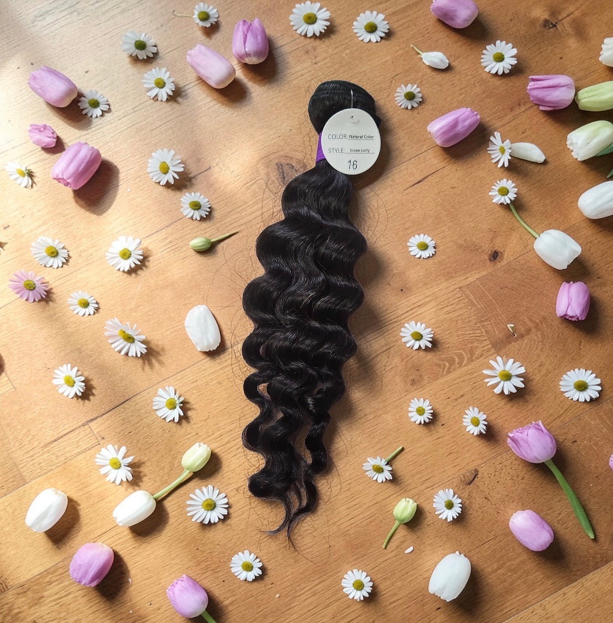 16" LOOSE CURLY - NATURAL COLOR