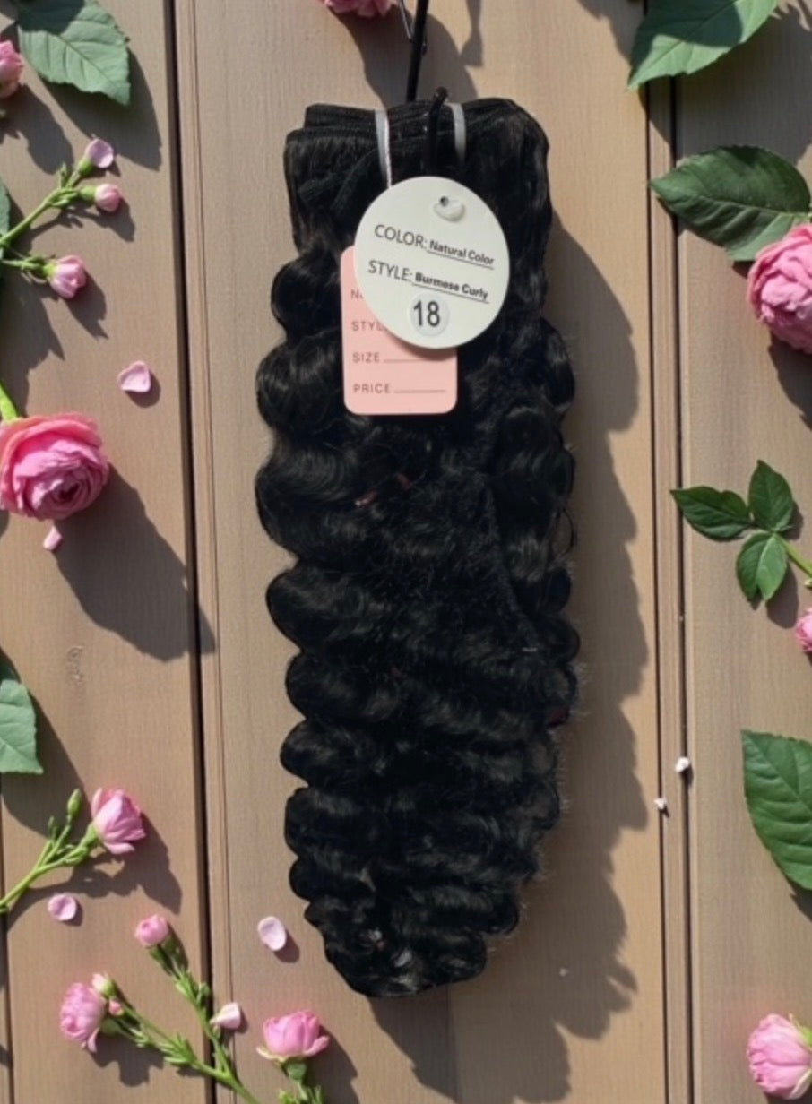 18" BURMESE CURLY - NATURAL