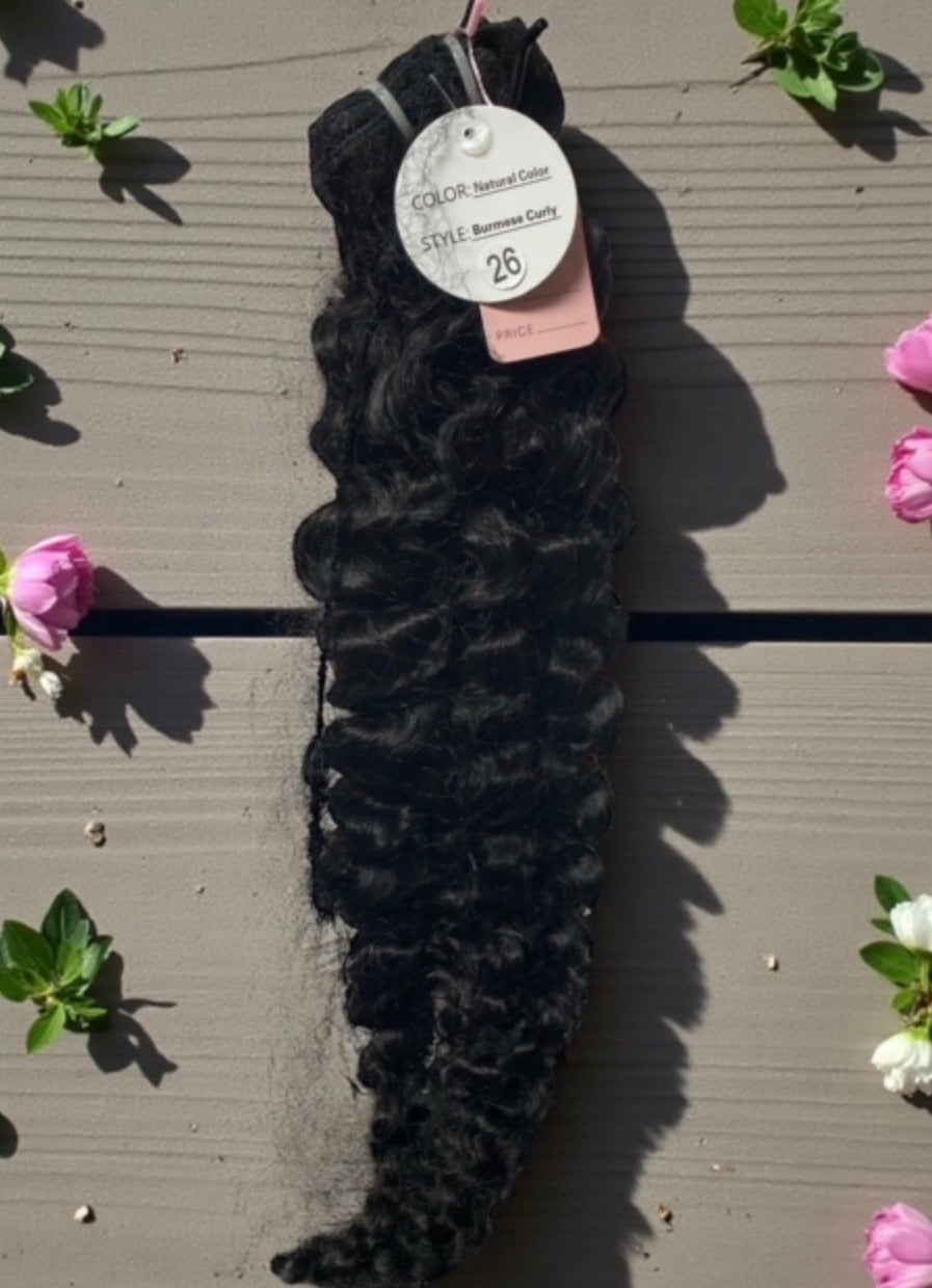 26" BURMESE CURLY - NATURAL