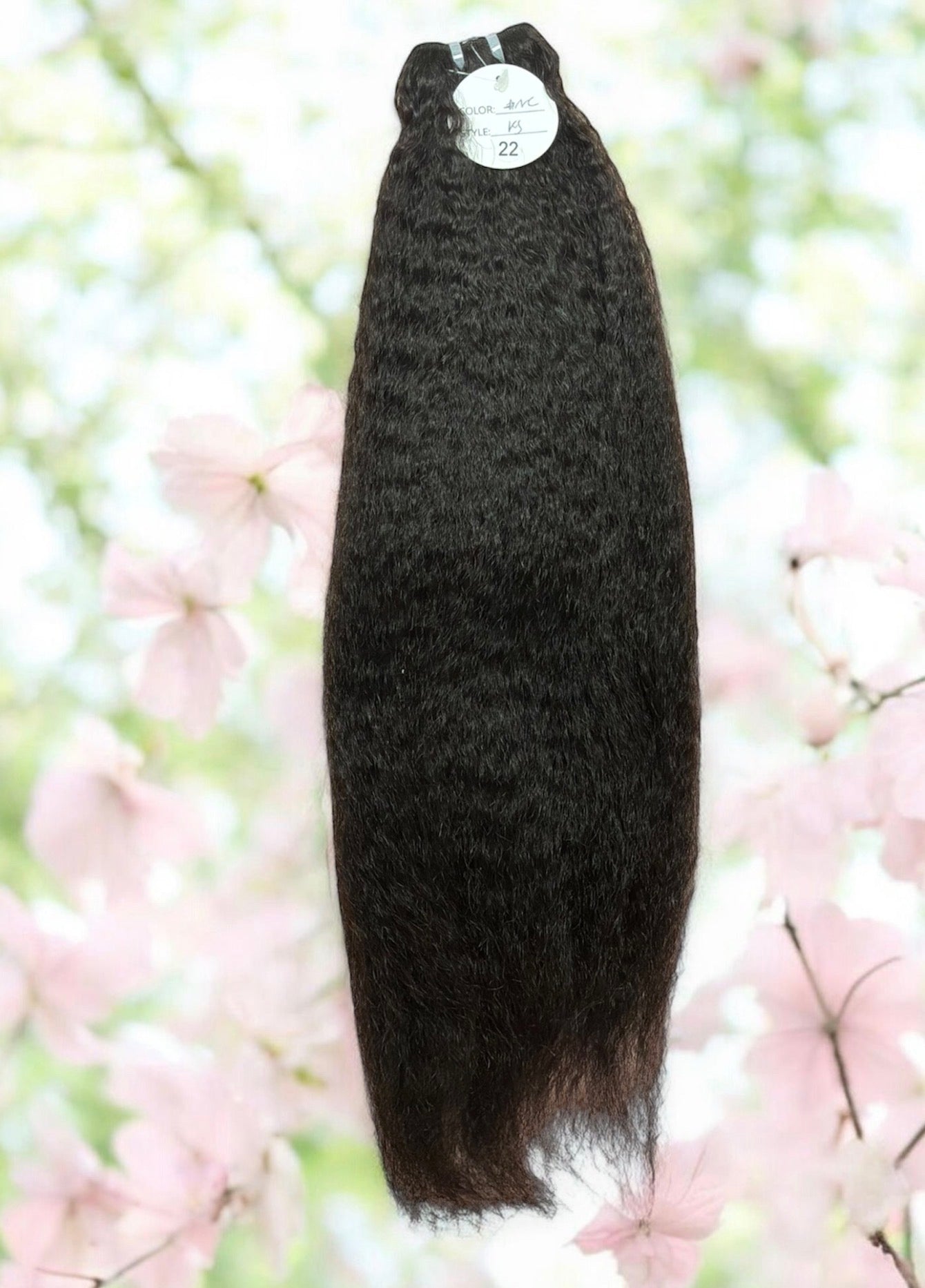 22" KINKY STRAIGHT - NATURAL COLOR