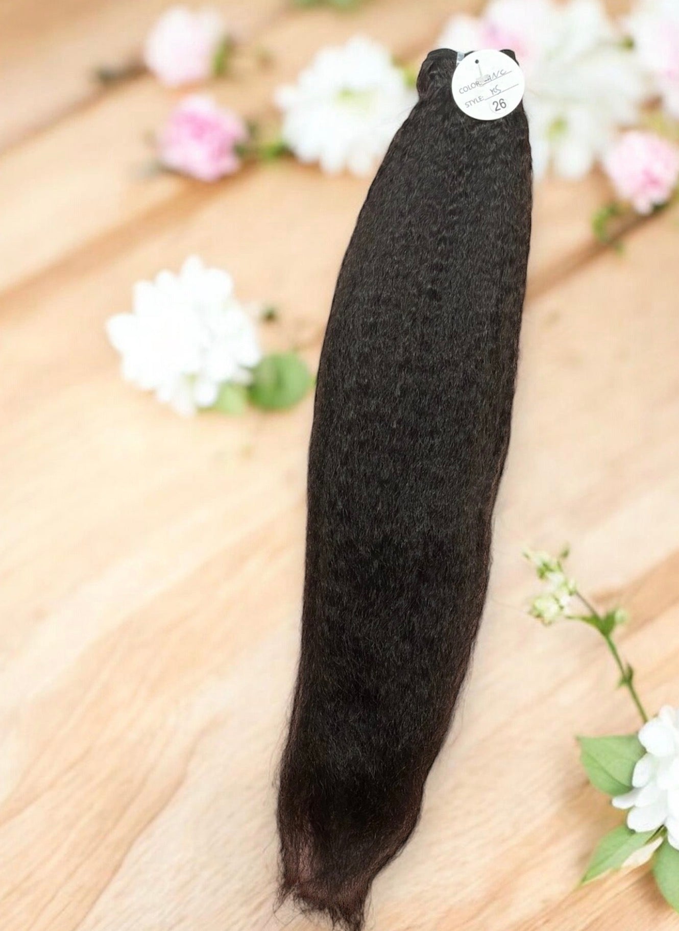 26" KINKY STRAIGHT - NATURAL COLOR